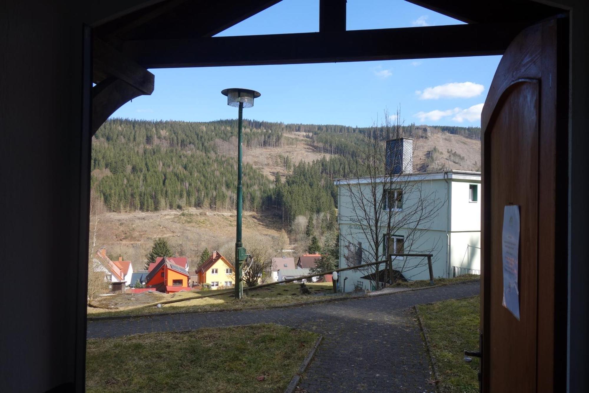 Pension Am Waldesrand Ilmenau Exterior foto